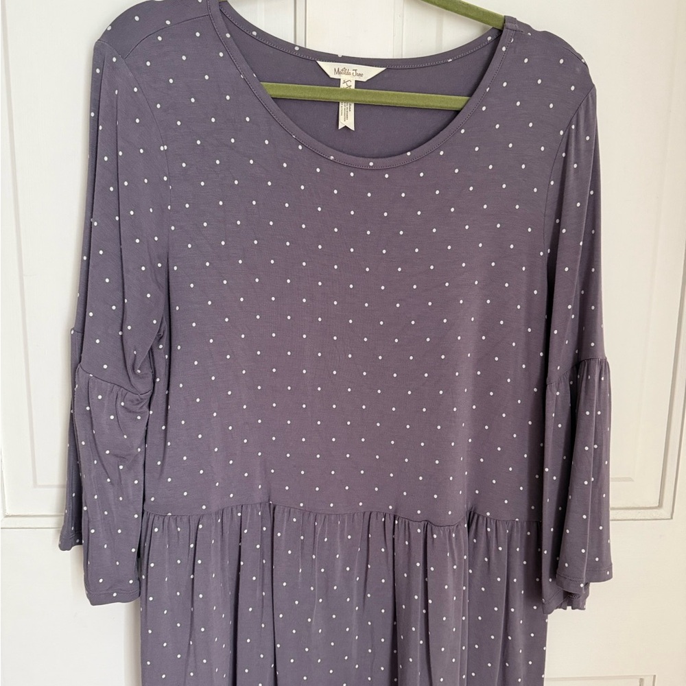 Purple Polka Dot Dress